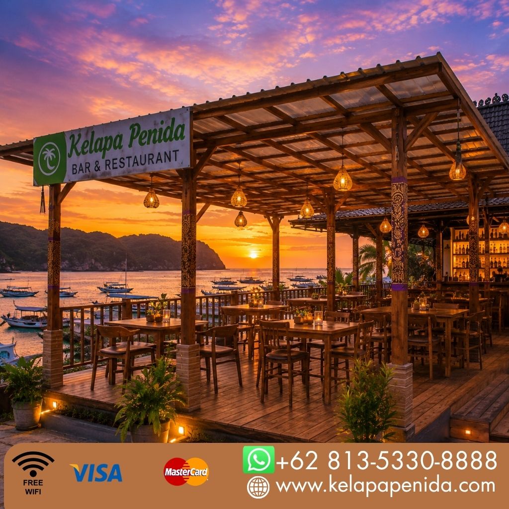 🌅 KELAPA PENIDA BAR DAN RESTORAN — SUNSET NEAR TOYA PAKEH HARBOR