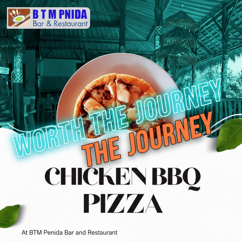 Chicken BBQ Pizza At BTM Penida Bar And Restaurant Nusa Penida