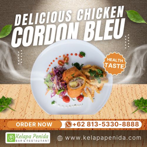 Chicken Cordon Bleu at Nusa Penida Restaurant "Kelapa Penida Bar and Restaurant"