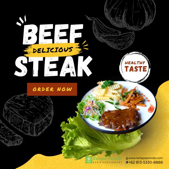 Beef Steak at Kelapa Penida Bar and Restaurant