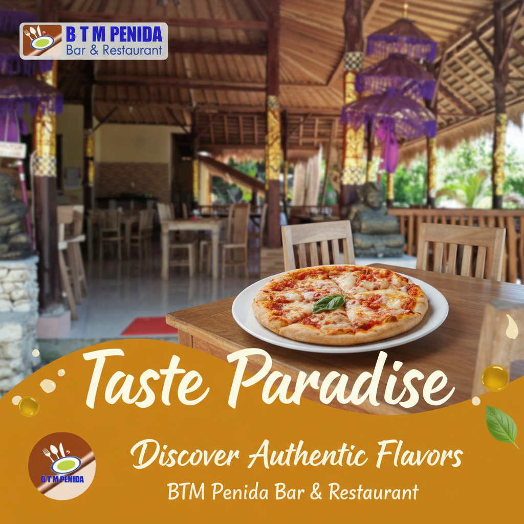 Margarita Pizza At BTM Penida Bar And Restaurant in Nusa Penida