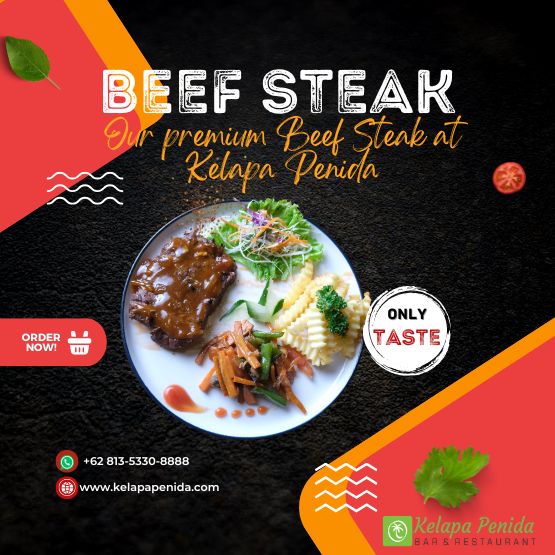 Beef Steak at Kelapa Penida Bar and Restaurant