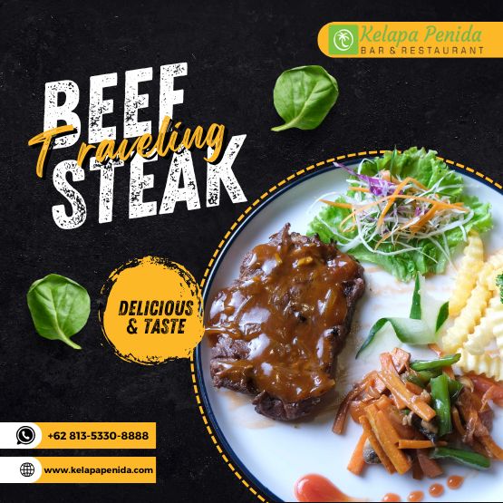 Beef Steak at Kelapa Penida Bar and Restaurant