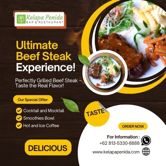 Beef Steak at Kelapa Penida Bar and Restaurant